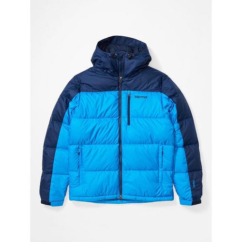 Marmot Down Jacket Blue NZ - Guides Jackets Mens NZ3652194